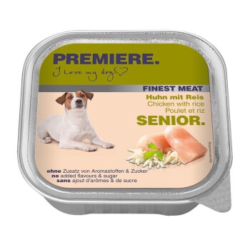 PREMIERE Finest Meat Senior Huhn mit Reis 10x150g