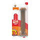 Hundekauspielzeug in einer Verpackung, beschriftet 'Nylabone Extreme Chew', mit Speckgeschmack, entworfen für aggressive Kauer, Größe L.
