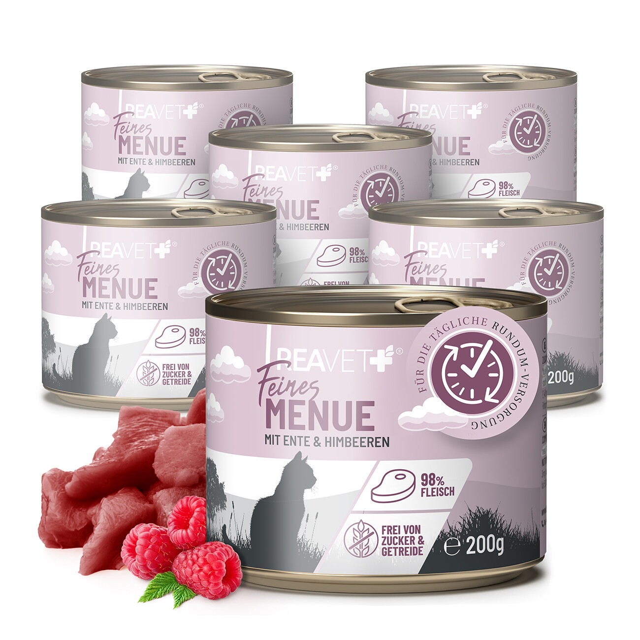 REAVET Feines Menue Ente 6x200 g