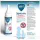 Flasche von marsavet+ Spot-on natürlicher Floh- und Zeckenschutz für Haustiere, mit Gebrauchsanweisungen und Sicherheitswarnungen auf Deutsch.