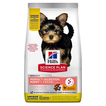 Hill’s Science Plan Perfect Digestion Puppy Small & Mini au poulet et au riz 1,5 kg