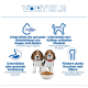 VORTEILE-Banner; zwei Beaglewelpen mit einer Schüssel Kibble und Icons für Augen/Gehirn, Verdauung, Muskeln, Knochen (deutscher Text)
