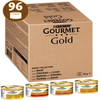 Gold Bouchées tendres Aliments humides pour chats Mix 96x85g