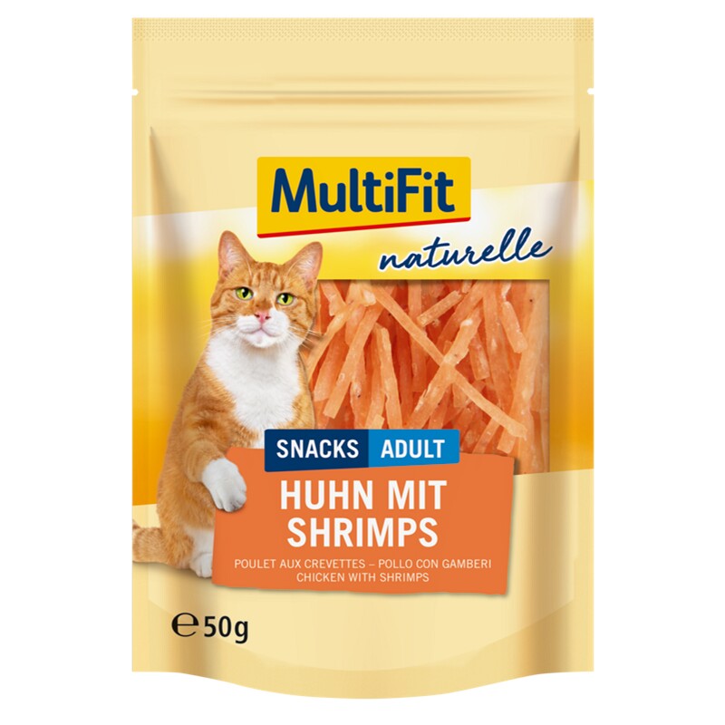 MultiFit Naturelle kip met garnalen 4 x 50 g