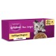 Lila Whiskas Pure Delight Katzenfutterkarton mit grauer Katze und Schüssel; beschriftet ‚Geflügel Ragout in Gelee‘ und ‚40 x 85 g‘