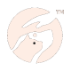 Rundes Logo: Zwei Hände bilden die Silhouette eines Hundegesichts in einem hellen Kreis auf dunklem Hintergrund; 'TM' oben rechts