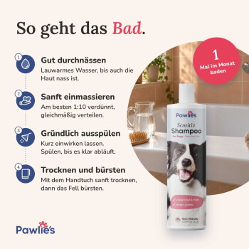 Runde Dose von "Pawlie's First Aid Balm" mit Cartoon-Corgis und deutschem Text zur Behandlung kleiner Wunden.