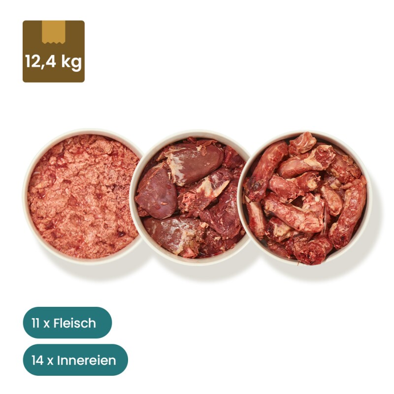 haustierkost.de Geflügel Paket Katze Frostfutter 12 kg