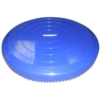 Blaues Hundefrisbee mit konzentrischen Kreisen und "ProPaws"-Logo oben, entworfen für das Spielen im Freien.