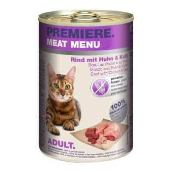Meat Menu Adult Rind mit Kalb & Huhn 6x400 g