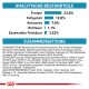 Nährwertinformationen für Haustierfutter, die Protein (23%), Fett (12%), Asche (7%), Ballaststoffe (1,1%) und essentielle Fettsäuren (3,22%) auflisten.