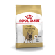 Sac de nourriture pour chiens Royal Canin Adult French Bulldog, avec une illustration de Bulldog français, mettant en avant la nutrition spécifique à la race.