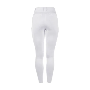 Reithose CavalCandera weiß 38 - EU Weiße Leggings mit hohem Bund und subtilen Details an den hinteren Taschen, von hinten gezeigt.
