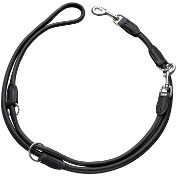 Verstellbare Führleine Round & Soft schwarz S-M
