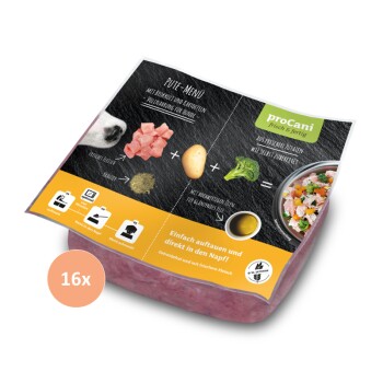 BARF Komplettmenü TK-Blockware Napffertig Pute 16x500 g