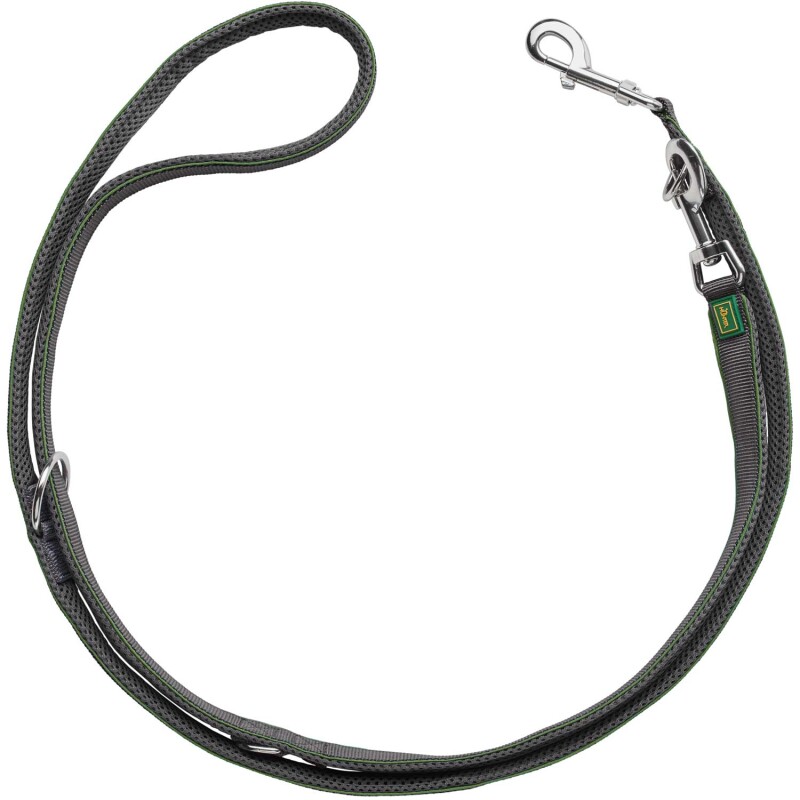 Hunter Verstellbare Führleine Divo Grau/ Grün 2, 5 Cm, 2 M