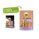 Zwei Select Gold Katzenfutterpackungen: eine für "Sterilisierte Erwachsene" mit einer Katzenillustration und einem Hinweis, der sagt: "Neues DESIGN, gleiche QUALITÄT."