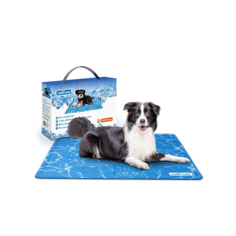 nobleza Kühlmatte für Hunde Wasser Print M