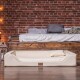 ® Orthopädisches LUXUS-Hundebett MELODY LATEX Soft Kunstleder Velours beige 1,5 m, 22 cm, 1 m