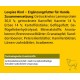 Verpackung des Loopies Rind-Hundezusatzes, mit Zutaten wie getrocknetem Lammprotein, Karotten, Erbsen und verschiedenen Kräutern, mit Informationen zu Antioxidantien.