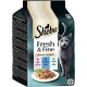 Fresh & Fine Nassfutter Katze Adult, Multipack, in Sauce 36x50 g Lachs, Thunfisch und Forelle
