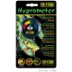 Hygrometer by Exo Terra for monitoring terrarium humidity levels, featuring a dial with a range from 0% to 100% and multilingual instructions.