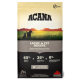 ACANA Light & Fit Hundefuttertasche mit einem Sonnenuntergangshintergrund, die frisches Huhn, 65% tierische Zutaten und keine künstlichen Zusätze zeigt.