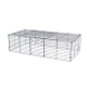 A large rectangular wire pet cage with a hinged door, designed for small animals like rabbits or guinea pigs.