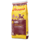 Josera Junior Kids Hundefutterbeutel mit einem gelb-bordeauxfarbenen Design, gekennzeichnet für die Aufzucht von mittelgroßen und großen Rassen, glutenfreies Rezept.
