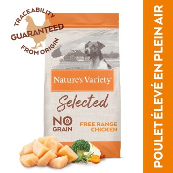 Nature's Variety Selected Mini Adult poulet élevé en plein air pour chien - 3 x 1,5 kg