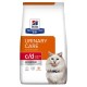 Hill's Prescription Diet Urinary Care c/d Multicare Stress Hundefutterbeutel, mit einem auffälligen orangefarbenen Etikett und Text zur tierärztlichen Empfehlung.
