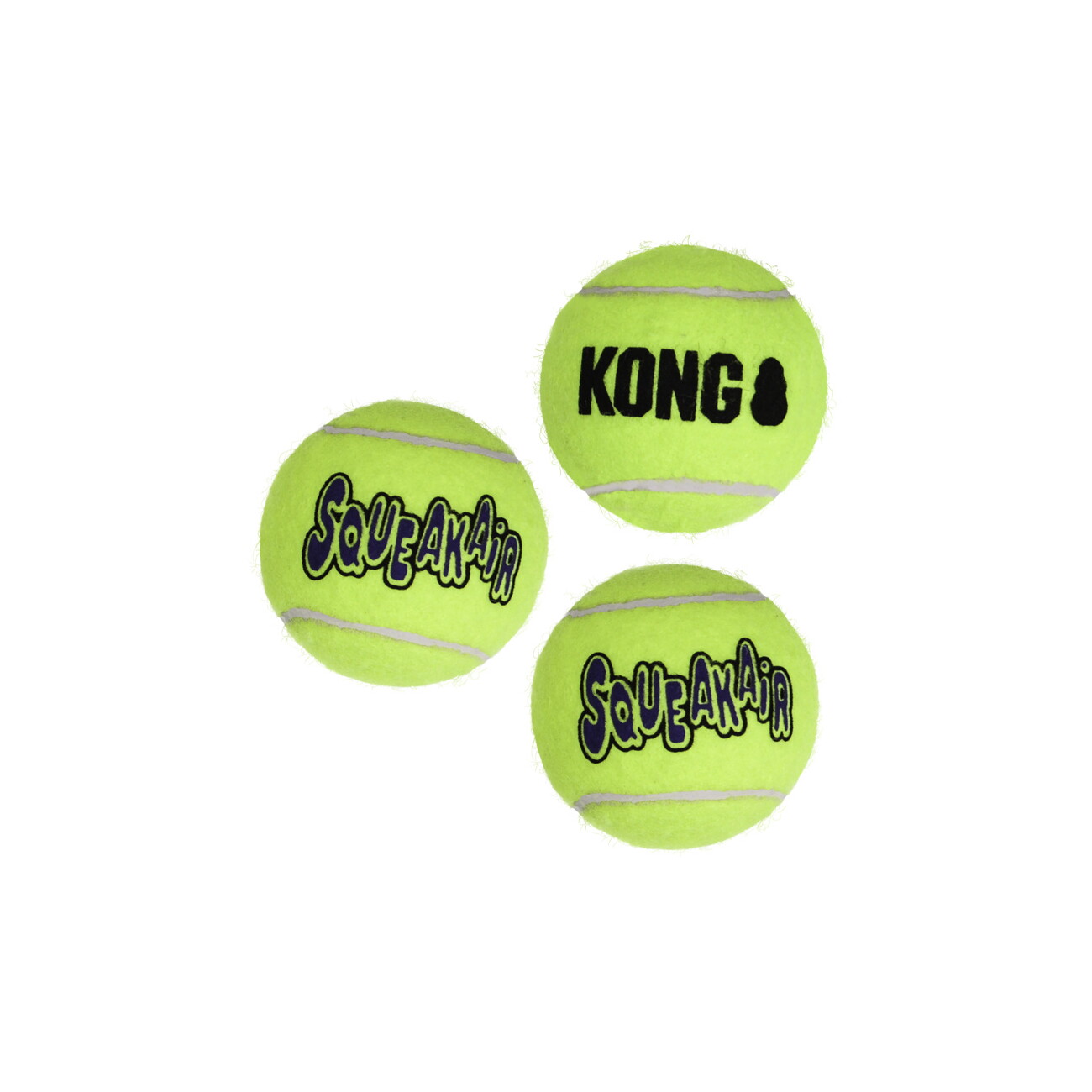 Kong Gelb 3X Airdog Squeakair Ball (Ballspielzeug Hund), Hundespielzeug - Image 2
