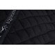 gepolstertes Sattelpad Sidney mit besonders weichem Fell schwarz M