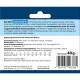 Rückseite der Verpackung des NutriQM 'Kaninchenohren' Hundekausnacks (Kaninchenohren mit Fell), deutsche Zutaten- und Fütterungstabelle, 'Nettomasse: 40g' und Barcode.