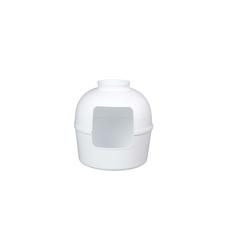 RHR Quality Katzentoilette Flower XXL weiß