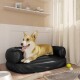 Hundebett Ergonomisch Kunstleder schwarz S