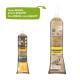 Deux sacs de graines de tournesol pour oiseaux, étiquetés "Premiere" avec des images d'oiseaux, présentant une bannière verte indiquant "New DESIGN, same QUALITY."