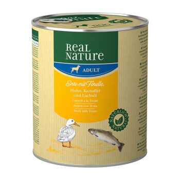 REAL NATURE Adult 6x800g Ente mit Forelle