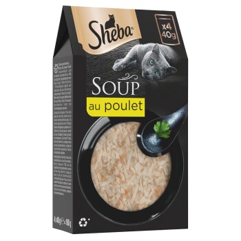 Soupe Sachets fraîcheur aux filets de Poulet pour Chat 4x40g