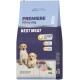 PREMIERE I love my dog JUNIOR Best Meat dog food 43% poultry 12kg with image of two puppies and food bowl
