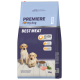 PREMIERE I love my dog JUNIOR Best Meat dog food 43% poultry 12kg with image of two puppies and food bowl