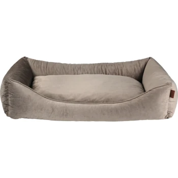 Liegeplatz SIMPLICITY Couchette beige XL Weiches, plüschiges Haustierbett in neutralem Beige mit erhöhten Seiten für Komfort und Unterstützung.