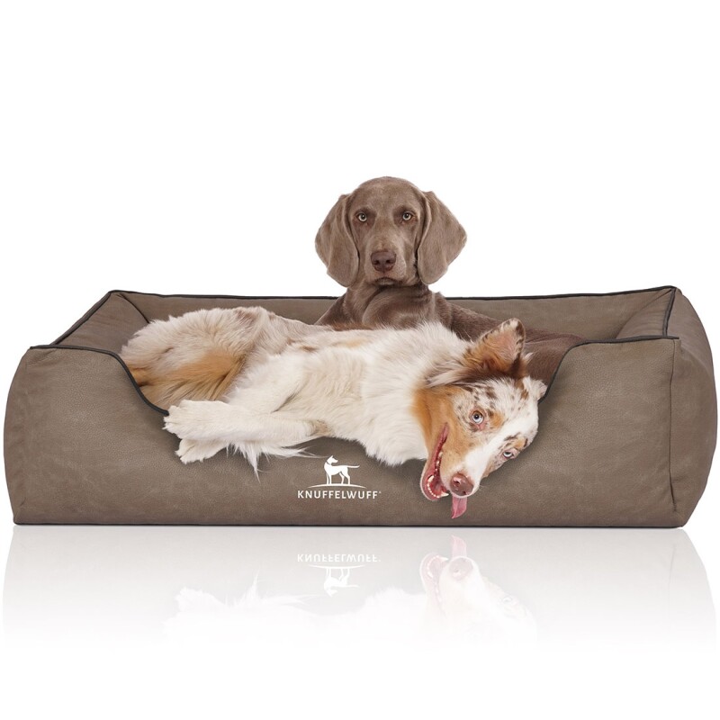 Knuffelwuff Hundebett Scottsdale aus Kunstleder
