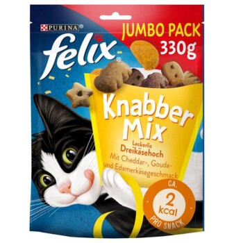 Felix Knabbermix Jumbo Pack 330g Dreikäsehoch