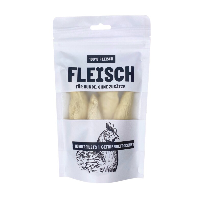 SCHNAUZE & CO. FLEISCH 100% Hühnerbrustfilet schonend Gefriergetrocknet 50g