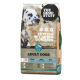 Beutel The Good Stuff Hundefutter mit Dalmatiner, Text 'FÜTTERN MIT GUTEM GEWISSEN' und 'ADULT DOGS'.