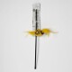 Harry Potter-themed cat toy wand with a yellow feathered ball attached, displayed on branded packaging.