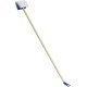 Long beige pet cleaning wand with blue plastic ends and white sponge pad at top