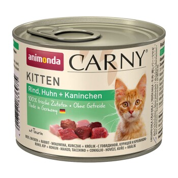 CARNY Kitten 6x200g Rind, Huhn & Kaninchen