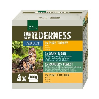 REAL NATURE WILDERNESS Adult Multipack 4x100g Multipack 1